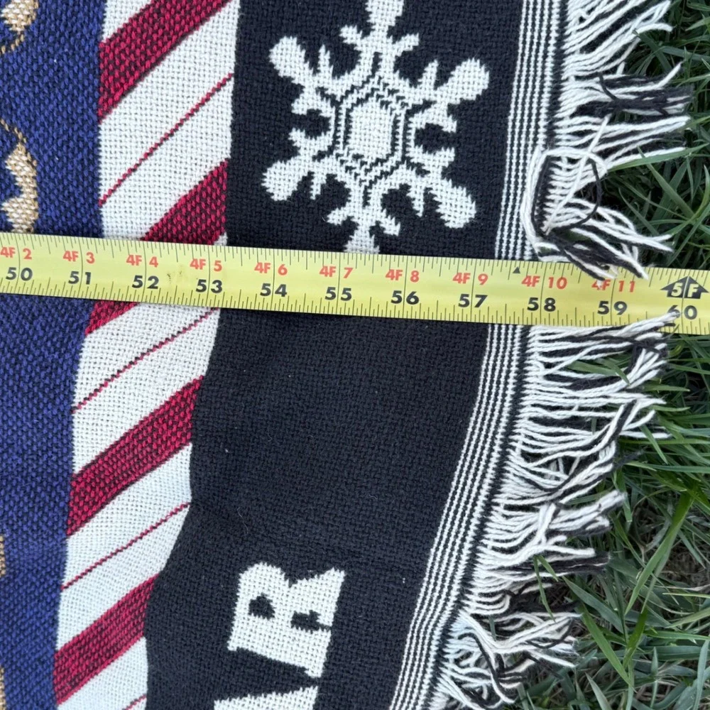 Christmas Throw Blanket Merry Christmas Snowman Santa Gingerbread New Year‎